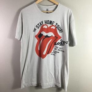 The Rolling Stones 2020 Stay Home Tour collectable T Shirt tee White